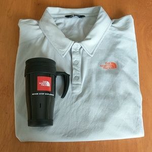 The North Face Polo and Coffee Mug